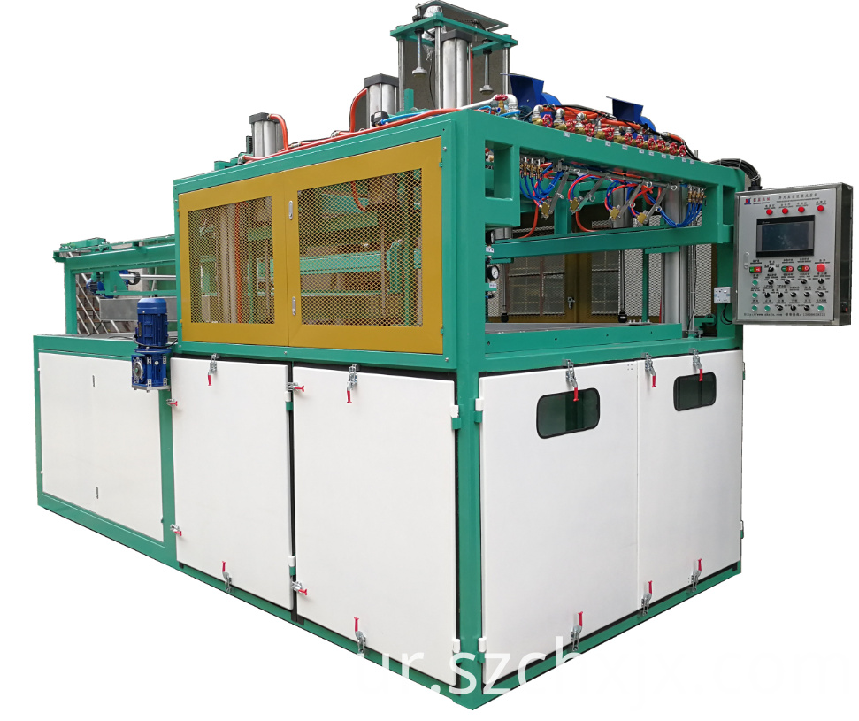کثیر تقریب موٹی پلاسٹک شیٹ ویکیوم تشکیل مشین Multi function thick plastic sheet vacuum forming machine